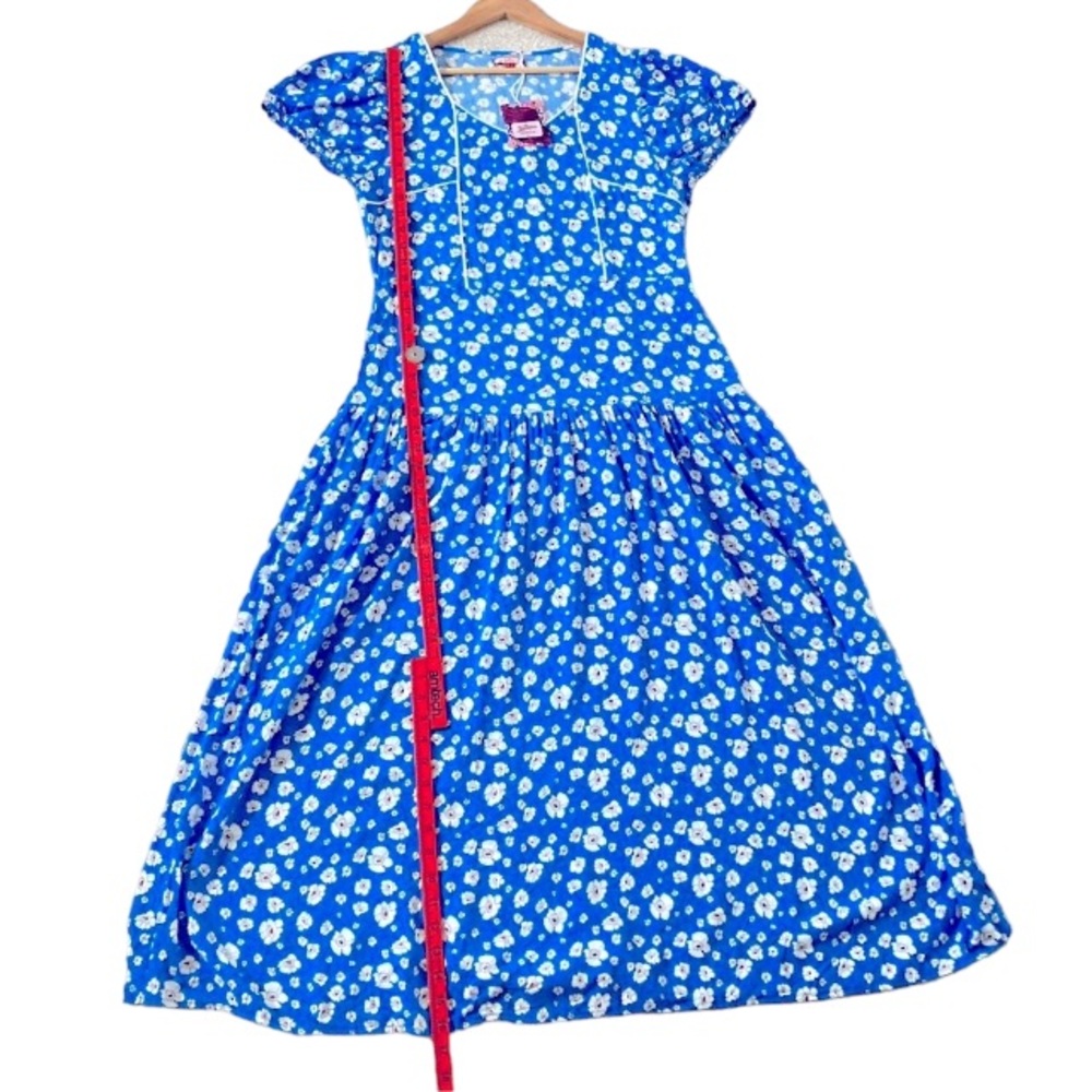BNWT JOE BROWNS Women's Blue Floral Maxi Dress Size 16 - Picture 7 of 14